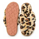 Pantuflas de peluche de animal print otoño/invierno animal print obscuro 36-37 Pantuflas de peluche de animal print otoño/invierno animal print obscuro 36-37