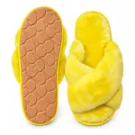 Pantuflas abiertas peluche excelente regalo otoño/invierno amarillo 38-39 Pantuflas abiertas peluche excelente regalo otoño/invierno amarillo 38-39