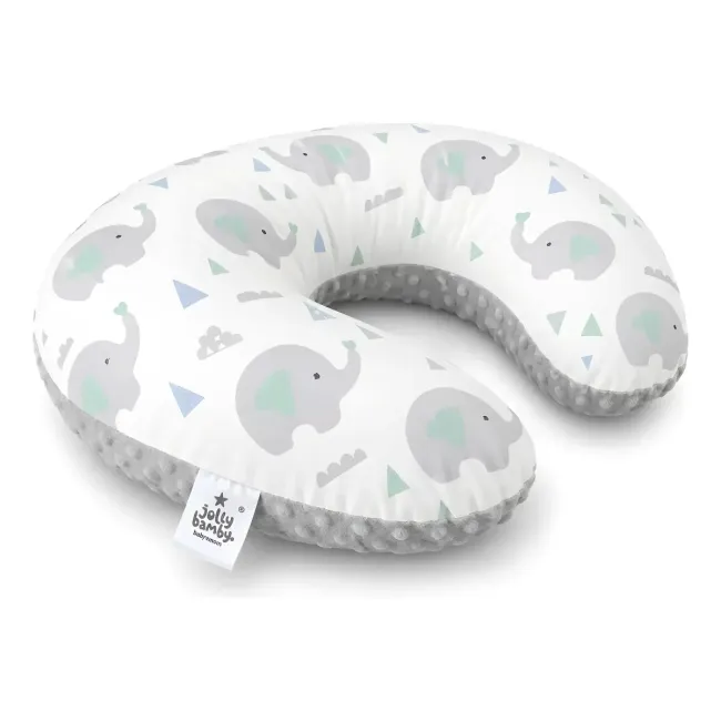 Almohada de lactancia recién nacido descanso Jolly Bamby gris Almohada de lactancia recién nacido descanso Jolly Bamby gris