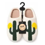 Pantuflas de mujer dama moda pantuflas peluche cómoda suave verde 36-37 Pantuflas de mujer dama moda pantuflas peluche cómoda suave verde 36-37