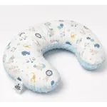 Almohada de lactancia y descanso para bebés diseño exclusivo azul claro