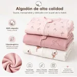 Mameluco para bebé Jolly Bamby manga corta paquete de 3 rosa 0-6 meses Mameluco para bebé Jolly Bamby manga corta paquete de 3 rosa 0-6 meses