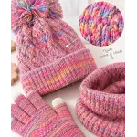 Kit de gorro bufanda y guantes para bebés y niños calidad multicolor unitalla Kit de gorro bufanda y guantes para bebés y niños calidad multicolor unitalla