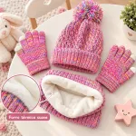 Kit de gorro bufanda y guantes para bebés y niños calidad multicolor unitalla Kit de gorro bufanda y guantes para bebés y niños calidad multicolor unitalla