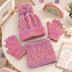 Kit de gorro bufanda y guantes para bebés y niños calidad multicolor unitalla Kit de gorro bufanda y guantes para bebés y niños calidad multicolor unitalla