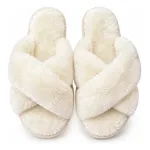 Pantuflas abiertas de peluche otoño/invierno regalitos Pantuflas abiertas de peluche otoño/invierno regalitos