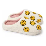 Pantuflas de mujer dama emoji pantuflas peluche cómoda suave blanco 36-37 Pantuflas de mujer dama emoji pantuflas peluche cómoda suave blanco 36-37