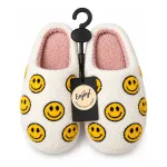 Pantuflas de mujer dama emoji pantuflas peluche cómoda suave blanco 36-37 Pantuflas de mujer dama emoji pantuflas peluche cómoda suave blanco 36-37