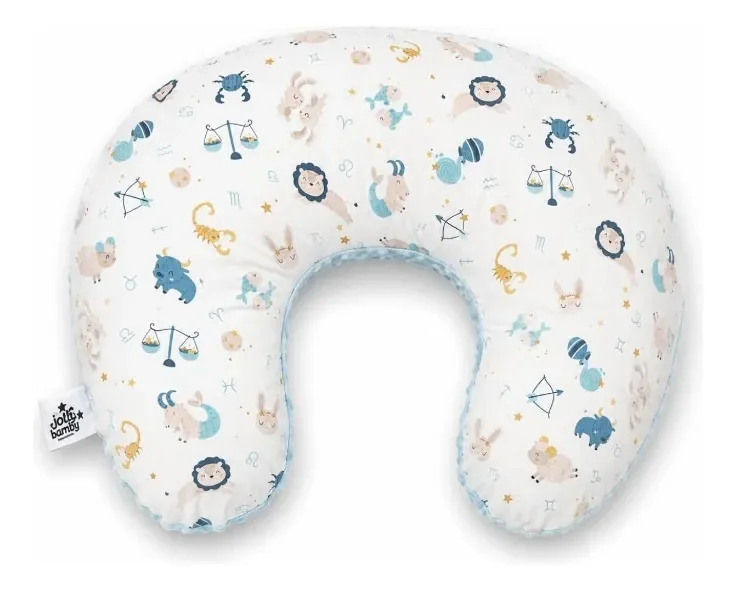 Almohada de lactancia y descanso para bebés diseño exclusivo azul claro Almohada de lactancia y descanso para bebés diseño exclusivo azul claro